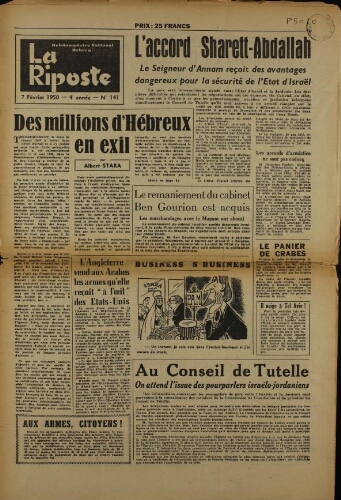 La Riposte N°141 (07 févr. 1950)